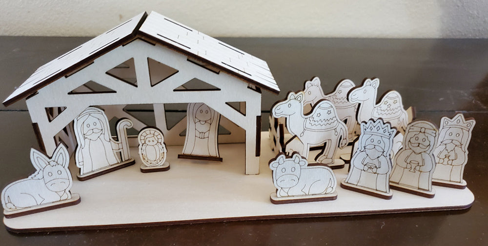 Hand Made Nativity Scenes - Paint your own, or hand painted varieties!