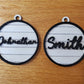 Custom Name Shiplap Christmas Ornaments